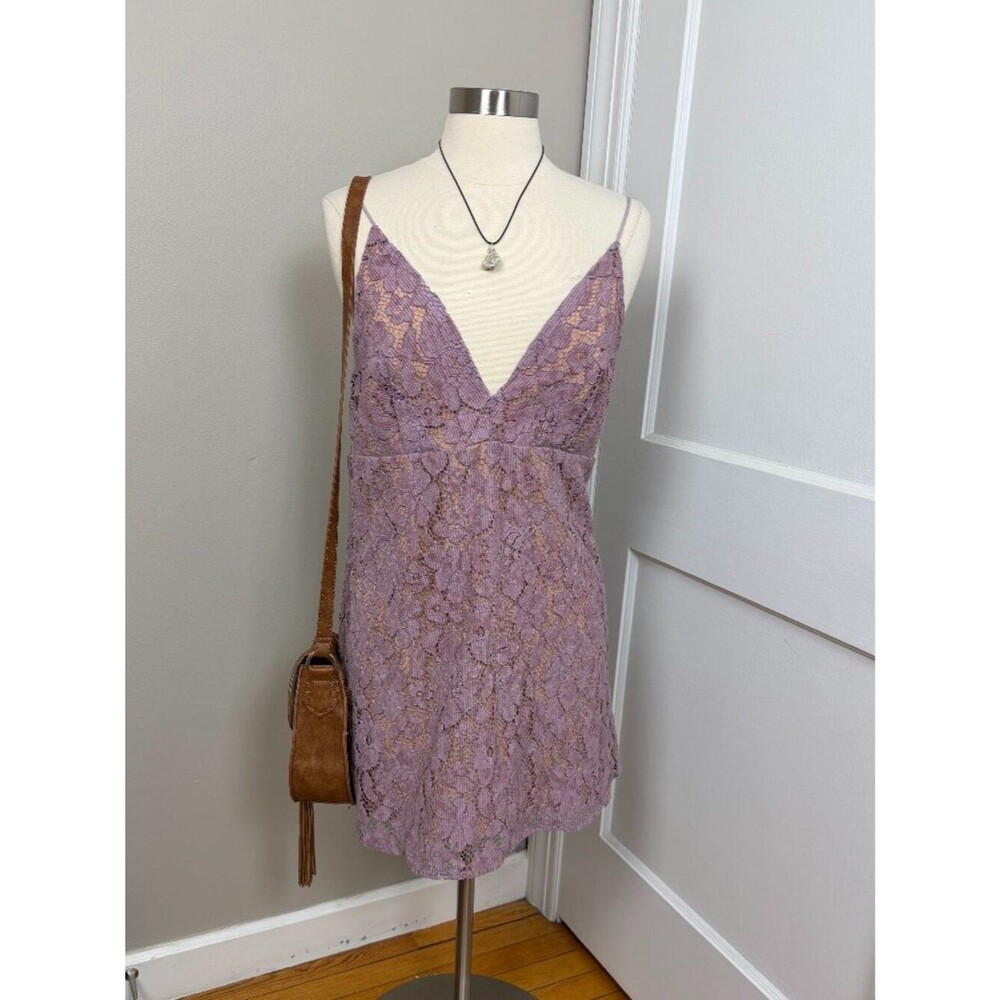 Free People Dangerous Love Lace Mini Dress 10